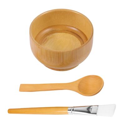 Angoily 3pcs Mixing Bowl for Face Masks Cosmetic Tools Spoon Brush for Skincare Travel Home Use Lightweight Safe for Skin