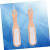 Mipcase 2pcs Nail Cleaning Scrubber with Pumice Stone Single-sided Spa Brushes for Nail Care and Dirt Removal for Manicure and Pedicure Treatments view 2