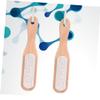 Mipcase 2pcs Nail Cleaning Scrubber with Pumice Stone Single-sided Spa Brushes for Nail Care and Dirt Removal for Manicure and Pedicure Treatments view 3