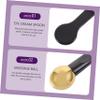 Angoily 2pcs Eye Cream Spoons for Gentle Massage Eye Cream Applicators for Daily Use Promotes Absorption Reduces Puffiness Tools Purple Black view 4