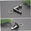 Mipcase Stainless Steel Folding Nail Clipper Keychain Compact Manicure Tool for Travel Home and Outdoor Use Ergonomic Design Key Ring Silver view 3