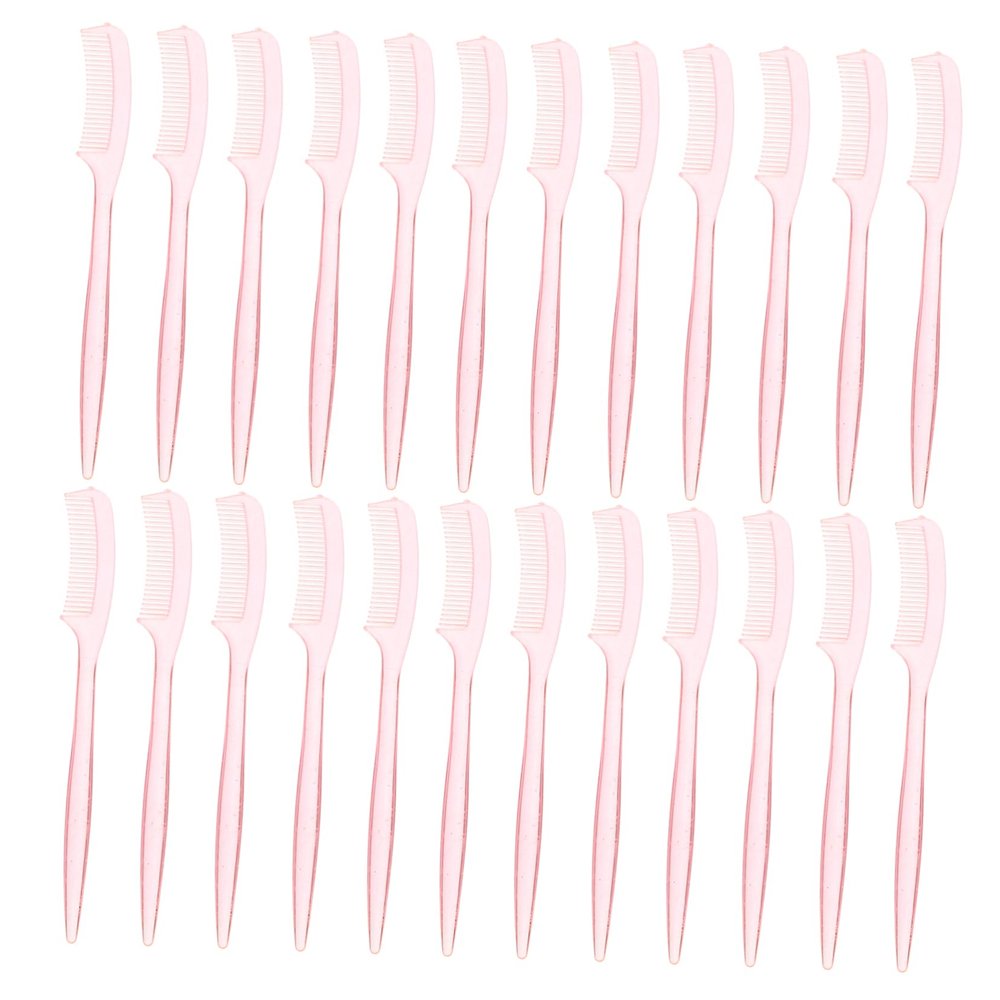 Angoily 100pcs Eyebrow Brush Eyelash Extension Brush Mini Combs for Women Easy to Use Portable Makeup Tools Beauty Salon Home Random Color