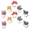 Angoily 10pcs Hair Rope Elastic Ponytail Holders Elastic Hair Band Hair Accessory for Women Hair Band Women Hair Girls Hair Bands Hair Ties Tiara Bun Korean Fabric Miss view 1