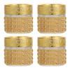 Mipcase 4pcs Glass Cosmetic Jars with Lids Travel Containers for Creams Round Travel Jars for Creams Lotions view 1
