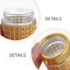 Mipcase 4pcs Glass Cosmetic Jars with Lids Travel Containers for Creams Round Travel Jars for Creams Lotions view 4