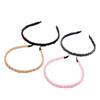 Angoily Elegant Bejeweled Headbands for Women 4 Pack Hair Hair Accessories for Wig Braid Women Headbands in Black Pink Navy view 1