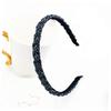 Angoily Elegant Bejeweled Headbands for Women 4 Pack Hair Hair Accessories for Wig Braid Women Headbands in Black Pink Navy view 3