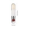 Angoily Double-headed Retractable Makeup Brush Powder Foundation Brush with Soft Fluffy Bristles for Even Application and Blending Versatile Tool for Makeup Finish view 4