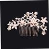 Angoily 4pcs Rhinestone Hair Comb Headband Pearl Clips Bridal Hair Accessories for Wedding Banquet view 3