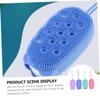 Beatifufu 4pcs Body Scrub Bath Massage Brush Silicone Bath Massage Brush Shower Scrubber for Body Exfoliating Washcloth Accessories view 3