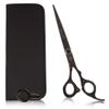 Bucchelli 7 Inch Hair Cutting Scissors Professional - Japanese 440A Barber Scissors 7 Inch - Salon Scissors for Hair -Micro Bevel Edge with Adjustable Tension Knob - Hair Shears Black (Black Right 7") view 1