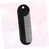 Mipcase Beard Comb for Black Men Sturdy Zinc Alloy Essential Men's Beard Accessories Easy Styling Tool view 3