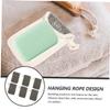 Angoily 6pcs Soap Net Bags for Foaming Exfoliating Mesh Pouch for Skin Care Durable Black Linen Soap Holder for Home Bathing Easy to Hang and Dry All Ages view 4
