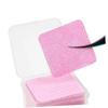 Angoily 400pcs Glue Cleansing Pads for Eyelash Extensions Pink Non-Woven Wipes for Cleaning Tool for Lash Grafting and Daily Use view 2