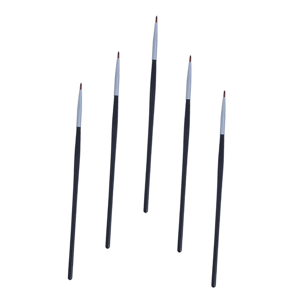 Angoily 5pcs Eyeliner Brush Applicator Portable Cosmetic Tool for Precise Lip and Eye Makeup Easy to Carry for Beginners and Professionals Stylish Design Random Style