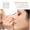 Angoily 5pcs Eyeliner Brush Applicator Portable Cosmetic Tool for Precise Lip and Eye Makeup Easy to Carry for Beginners and Professionals Stylish Design Random Style view 4