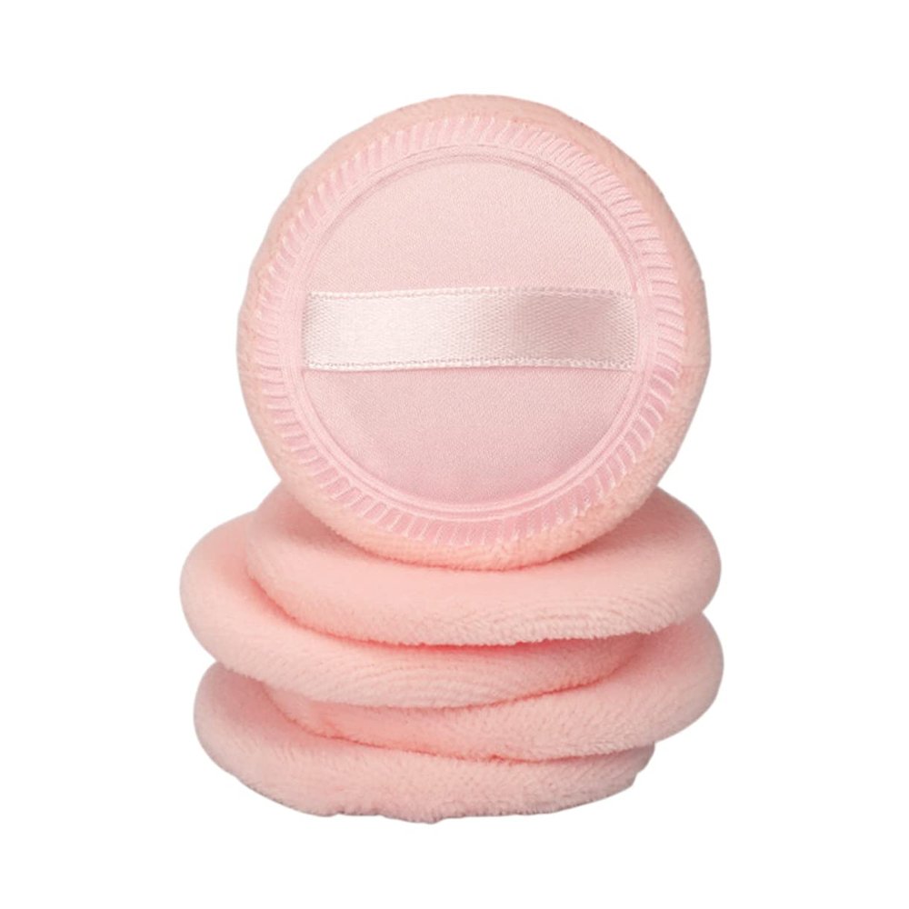 Angoily 5pcs Round Makeup Powder Puff Sponge for Girls Gentle Cotton Easy Application