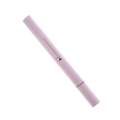 Mipcase Double-headed Makeup Brush for Precise Lip Application Portable Dual-ended Cosmetic Brush Professional Lip Gloss Applicator Pink for Travel and Everyday Use