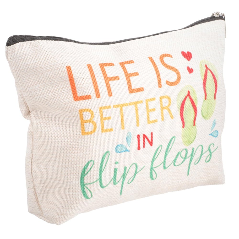 Mipcase Women Travel Toiletry Bag Makeup Bag Zipper Pouch Small Pouch for Cosmetics Cotton Material