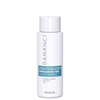 DAMANCI ZERO Keratin Treatment, Formaldehyde Free, Anti Frizz, Revitalizing Organic Hair Smoothing Treatment with Coconut Oil, Stem Cell Peptides and Collagen (2 OZ)