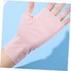 Mipcase 1pair Uv Gloves for Nail Art Soft Breathable Manicure Gloves Women Half-finger Design for Outdoor Use -friendly and Comfortable for Salon and Home Use view 3