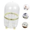 Mipcase Rotatable Makeup Brush Organizer Lid Cosmetic Brush Holder for Vanity Desktop and Bathroom Elegant Design for Easy Access and Storage view 2
