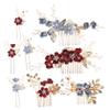 Angoily Bridal Hair Clip Set Pearls Flowers Wedding Hair Accessories for Bridesmaid Wedding Day view 1