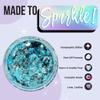 Stunt Trainer Cheer Glitter Face Body Makeup Peel Off Gel Chunky Holographic 15 Colors 1.6oz Vegan Cruelty Free Nontoxic Cheerleader Cheerleading Makeup view 2
