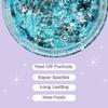 Stunt Trainer Cheer Glitter Face Body Makeup Peel Off Gel Chunky Holographic 15 Colors 1.6oz Vegan Cruelty Free Nontoxic Cheerleader Cheerleading Makeup view 3