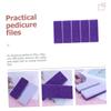 MERRYHAPY 5pcs Handheld Foot Exfoliating File for Smooth Skin Portable Pedicure Tools for Daily Use for Callus Removal and Foot Care Purple Volcanic view 2