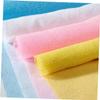 Angoily 8pcs Exfoliating Bath Towels for Adults Soft Body Wash Cloths Yellow Green Blue Pink for Smooth Skin and Daily Use view 3