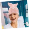 Angoily 2pcs Hair Cap Quick Dry Bath Towel Hat Cat Ears Design Black Safe for Hair Random view 4