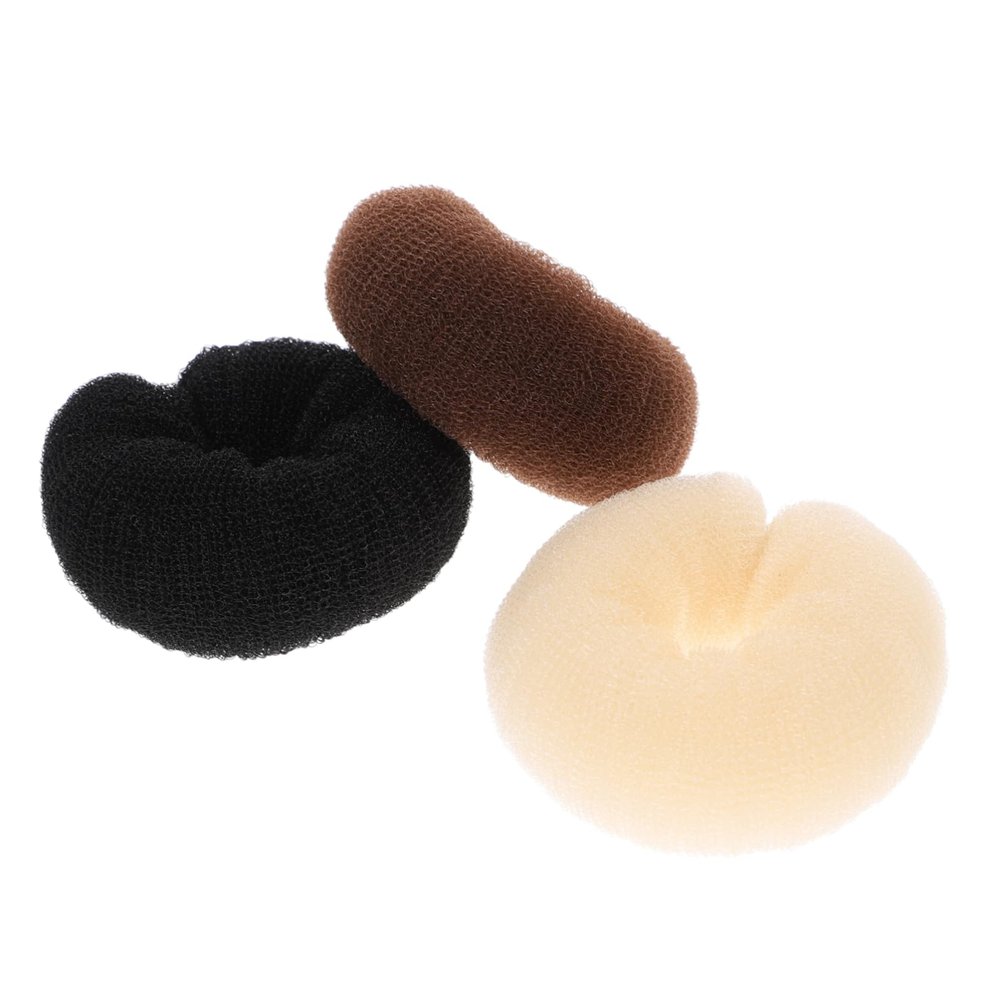 Beatifufu 3pcs Wear-resistant Hair Bun Makers Portable Nylon Hair Accessories for Elegant Hairstyles Easy to Use and Reusable Bun Tools for Women