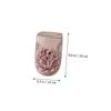 Angoily 3pcs Double-sided Exfoliating Bath Gloves Gentle Dead Skin Removal Mitts for Smooth Skin for Daily Use Shower Bath Pink view 2