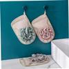Angoily 3pcs Double-sided Exfoliating Bath Gloves Gentle Dead Skin Removal Mitts for Smooth Skin for Daily Use Shower Bath Pink view 4