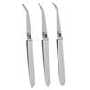 BIUDECO 3pcs Stainless Steel Nail Tweezers Multi-functional Manicure Pinching Tools for Nail Shaping Compact Design for and Use view 1