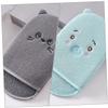 Angoily 3pcs Bath Towel Gloves Exfoliating Brush Shower Loofah Body Scrubber for Deep Cleaning view 3
