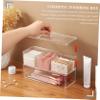 Angoily 2-Layer Cosmetic Puff Holder Case Acrylic Makeup Sponge Box for Easy Organization view 2