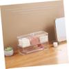 Angoily 2-Layer Cosmetic Puff Holder Case Acrylic Makeup Sponge Box for Easy Organization view 4
