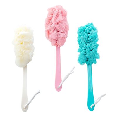 Angoily Long Handle Back Bath Brush Soft Bristles for Gentle Exfoliation for All Body Types Convenient Shower Tool for Men and Women Blue Pink Beige