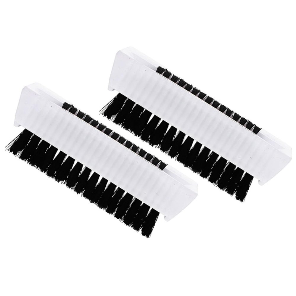 BIUDECO 2pcs Nail Brush Soft Bristle Fingernail Cleaning Brush Portable Exfoliating Scrubber Daily Use Decorative
