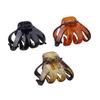 Beatifufu 6pcs Octopus Hair Clips Toothed Jaw Clamps for Women and Girls Lightweight Plastic Hair Accessories Bright Black and Green Tortoiseshell view 1