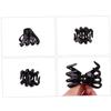 Beatifufu 6pcs Octopus Hair Clips Toothed Jaw Clamps for Women and Girls Lightweight Plastic Hair Accessories Bright Black and Green Tortoiseshell view 2
