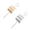 Beatifufu 2pcs Elegant Hair Cuff Bun Holders High Polished Geometric Hair Accessories for Women Stylish Bun Clips for Casual Formal Hairstyles Gold and Silver view 1