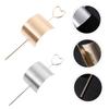 Beatifufu 2pcs Elegant Hair Cuff Bun Holders High Polished Geometric Hair Accessories for Women Stylish Bun Clips for Casual Formal Hairstyles Gold and Silver view 4