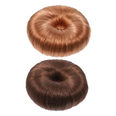 Beatifufu 2pcs Elastic Hair Bun Maker Set Chignon Hairpiece Tool for Effortless Updos and Ponytails Easy to Use Hair Styling Accessory for Women for Messy Buns and Elegant Hairstyles