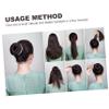 Beatifufu 2pcs Hair Donut Bun Maker Set for Girls Messy Chignon Hair Extension Rings Soft Natural-looking Updo Styling Tool for Weddings Prom and Daily Use view 3
