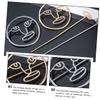 Beatifufu 2pcs Hair Bun Holder Elegant Face Design Vintage Hair Cuff Accessories for Weddings Dinners Dances and Daily Use Durable and Lightweight Sticks view 4