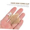 Beatifufu 4pcs Lightweight Hair Side Comb Set with Pearls and Rhinestones Versatile Hair Decor for Daily Use Comfortable Grip for Women and Girls view 2