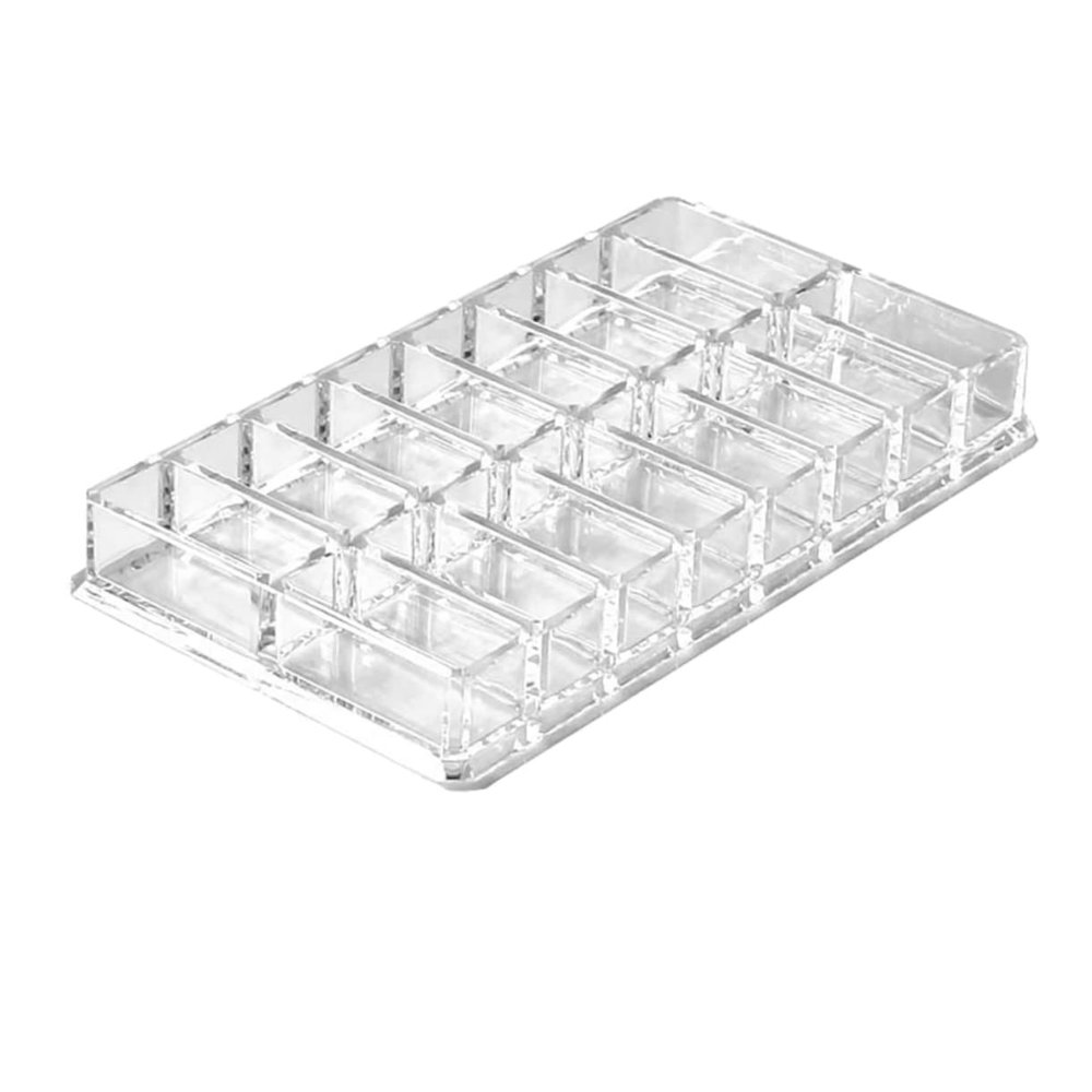 NOLITOY Transparent Acrylic Makeup Compact Organizer Storage Box for Cosmetics and Lipstick Display Durable and Stylish Design